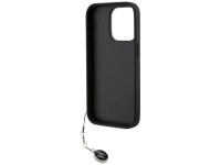 Karl Lagerfeld Saffiano Rhinestones & Charm case for iPhone 15 Pro - black Karl Lagerfeld Saffiano Rhinestones & Charm case for iPhone 15 Pro - black