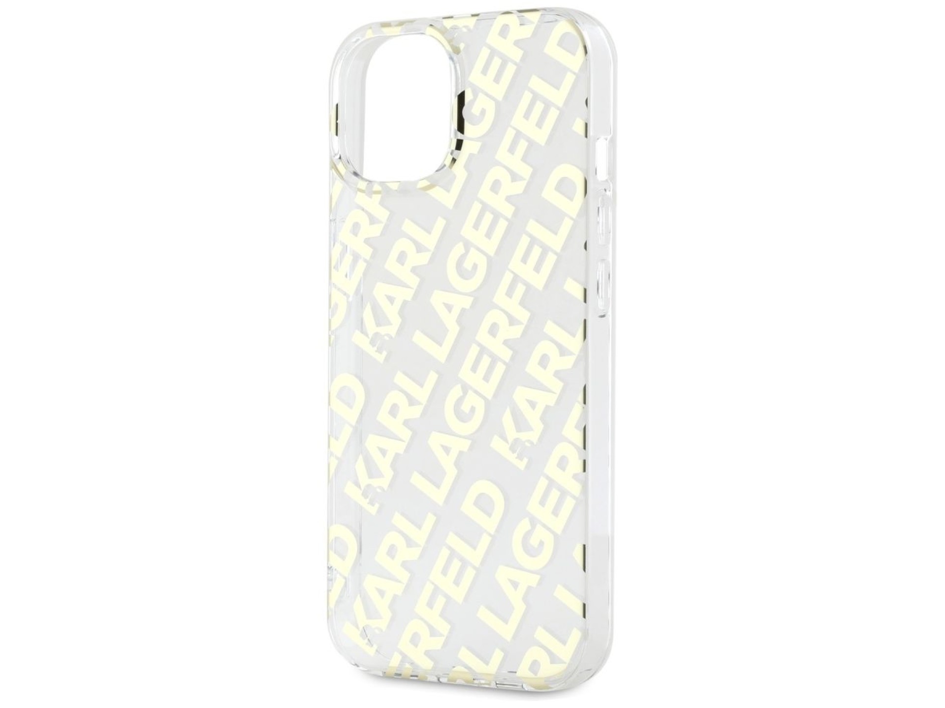 Funda Karl Lagerfeld IML Fullover Logo para iPhone 15 / 14 / 13 - dorada
