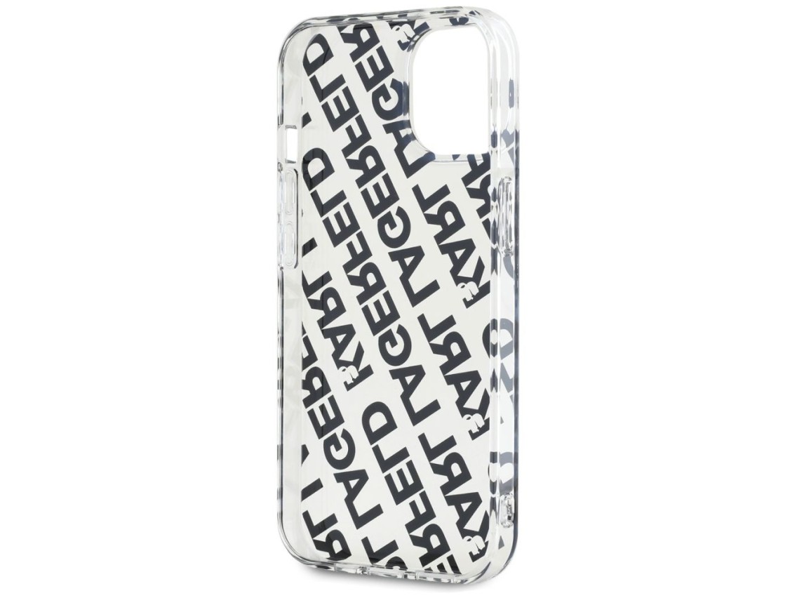 Funda Karl Lagerfeld IML Fullover Logo para iPhone 15 / 14 / 13 - dorada