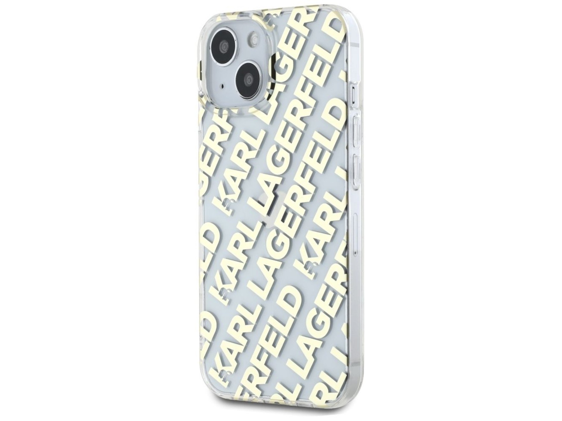 Funda Karl Lagerfeld IML Fullover Logo para iPhone 15 / 14 / 13 - dorada