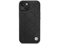 Capa BMW BMHCP14S22RQDK para iPhone 14 6.1" em couro acolchoado preto/preto Capa BMW BMHCP14S22RQDK para iPhone 14 6.1" em couro acolchoado preto/preto