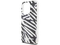 Capa Karl Lagerfeld IML com estampa de zebra e cord�o para iPhone 15 Pro Max - preta