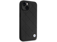 Capa BMW BMHCP14S22RQDK para iPhone 14 6.1" em couro acolchoado preto/preto Capa BMW BMHCP14S22RQDK para iPhone 14 6.1" em couro acolchoado preto/preto
