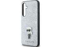 Capa Karl Lagerfeld Fixed Glitter Ikonik Logo Metal Pin para Samsung Galaxy A35 - prata Capa Karl Lagerfeld Fixed Glitter Ikonik Logo Metal Pin para Samsung Galaxy A35 - prata