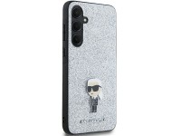 Capa Karl Lagerfeld Fixed Glitter Ikonik Logo Metal Pin para Samsung Galaxy A35 - prata Capa Karl Lagerfeld Fixed Glitter Ikonik Logo Metal Pin para Samsung Galaxy A35 - prata