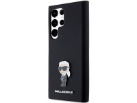 Funda de silicona Karl Lagerfeld Ikonik con pin met�lico para Samsung Galaxy S24 Ultra - negra