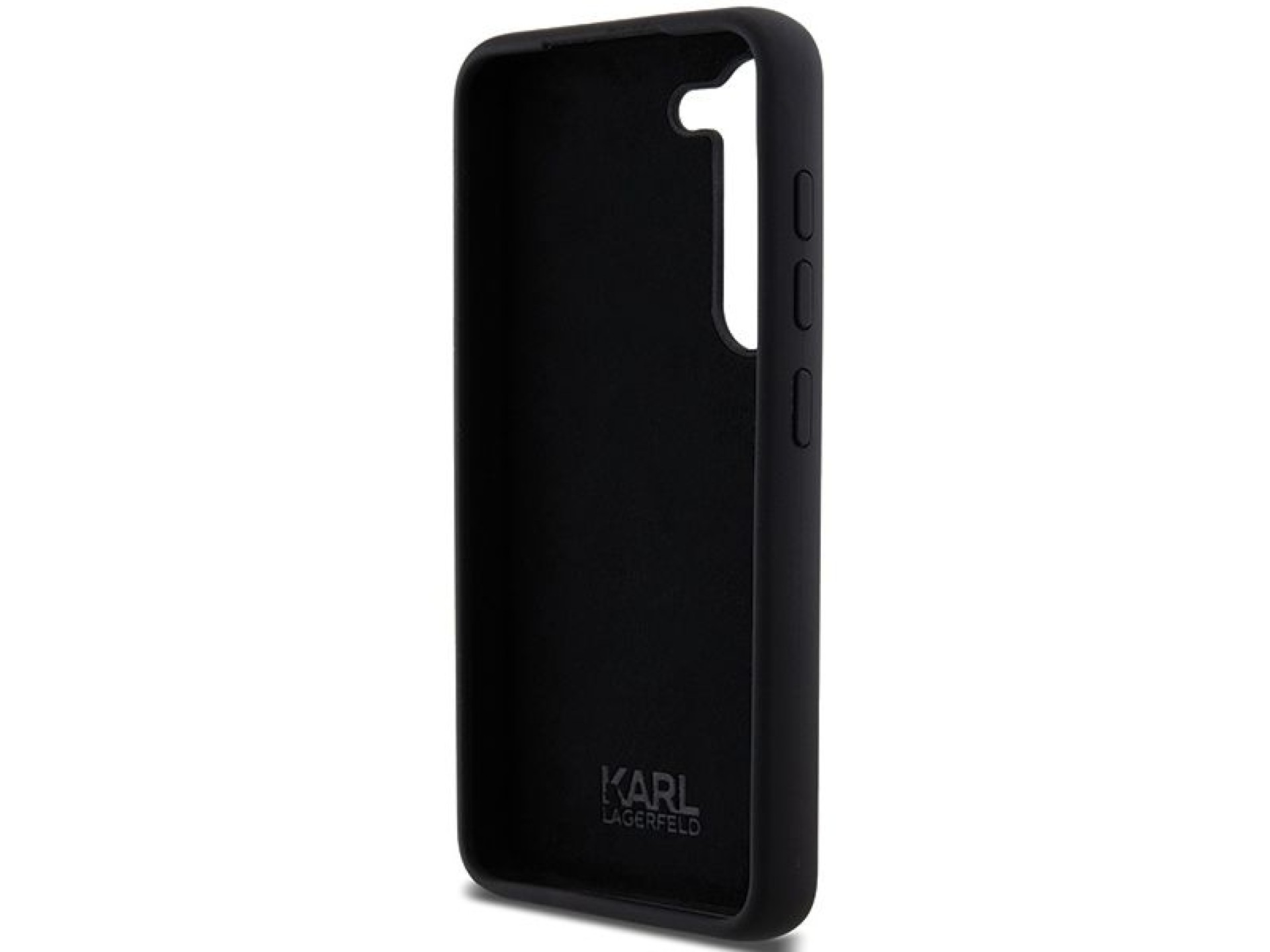 Karl Lagerfeld Silicone Ikonik Metal Pin case for Samsung Galaxy S24 - black
