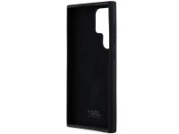 Karl Lagerfeld Silicone Choupette Metal Pin case for Samsung Galaxy S24 Ultra - black Karl Lagerfeld Silicone Choupette Metal Pin case for Samsung Galaxy S24 Ultra - black