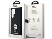 Funda de silicona Karl Lagerfeld Ikonik con pin met�lico para Samsung Galaxy S24 Ultra - negra