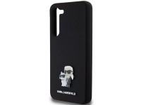 Funda de silicona Karl&Choupette con pin met�lico de Karl Lagerfeld para Samsung Galaxy S24+ - negra