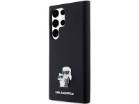Capa de silicone Karl Lagerfeld Karl&Choupette com pino de metal para Samsung Galaxy S24 Ultra - pre Capa de silicone Karl Lagerfeld Karl&Choupette com pino de metal para Samsung Galaxy S24 Ultra - pre