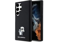 Capa de silicone Karl Lagerfeld Karl&Choupette com pino de metal para Samsung Galaxy S24 Ultra - pre Capa de silicone Karl Lagerfeld Karl&Choupette com pino de metal para Samsung Galaxy S24 Ultra - pre