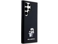 Capa de silicone Karl Lagerfeld Karl&Choupette com pino de metal para Samsung Galaxy S24 Ultra - pre Capa de silicone Karl Lagerfeld Karl&Choupette com pino de metal para Samsung Galaxy S24 Ultra - pre