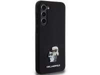 Funda de silicona Karl&Choupette con pin met�lico de Karl Lagerfeld para Samsung Galaxy S24+ - negra