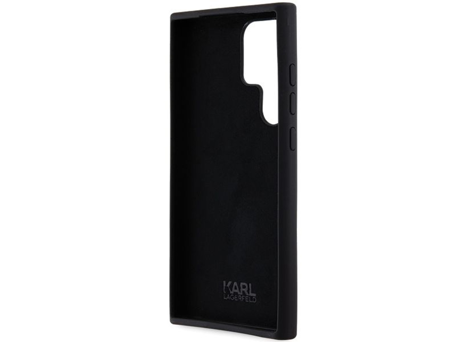 Capa de silicone Karl Lagerfeld Karl&Choupette com pino de metal para Samsung Galaxy S24 Ultra - pre