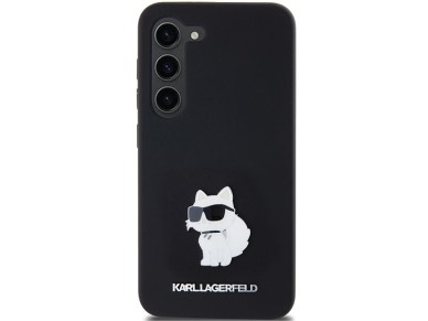 Karl Lagerfeld Silicone Choupette Metal Pin case for Samsung Galaxy S24 - black Karl Lagerfeld Silicone Choupette Metal Pin case for Samsung Galaxy S24 - black