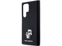 Capa de silicone Karl Lagerfeld Karl&Choupette com pino de metal para Samsung Galaxy S24 Ultra - pre Capa de silicone Karl Lagerfeld Karl&Choupette com pino de metal para Samsung Galaxy S24 Ultra - pre