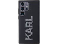 Karl Lagerfeld 3D Rubber Glitter Logo case for Samsung Galaxy S24 Ultra - black