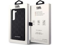 Capa Karl Lagerfeld Saffiano Mono Metal Logo para Samsung Galaxy S24+ - preta Capa Karl Lagerfeld Saffiano Mono Metal Logo para Samsung Galaxy S24+ - preta