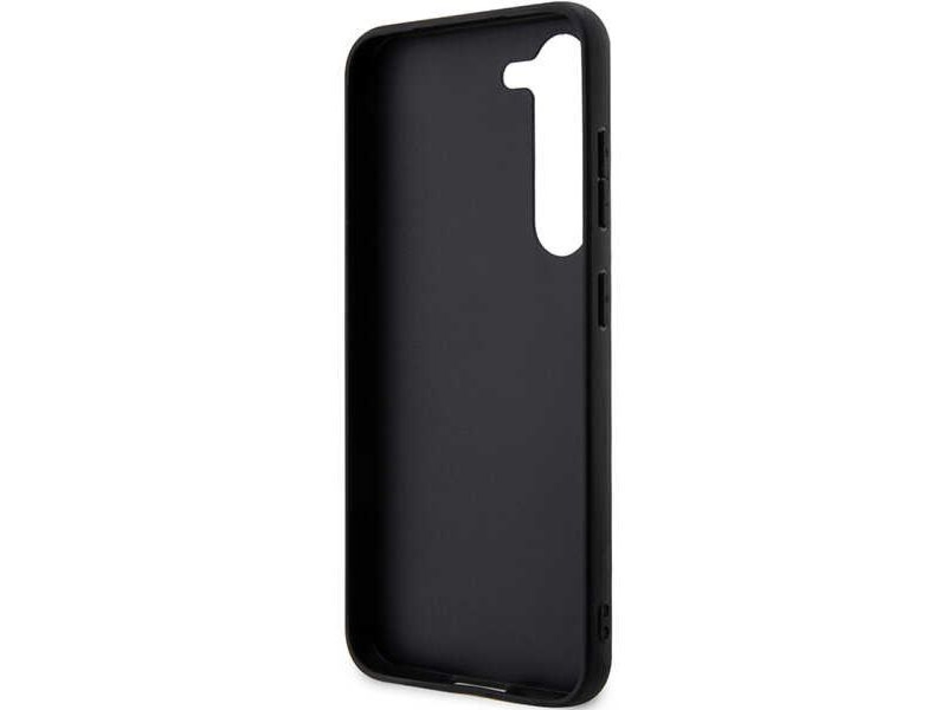 Capa Karl Lagerfeld Saffiano Mono Metal Logo para Samsung Galaxy S24+ - preta