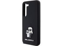 Capa de silicone Karl Lagerfeld Karl&Choupette com pino de metal para Samsung Galaxy S24 - preta Capa de silicone Karl Lagerfeld Karl&Choupette com pino de metal para Samsung Galaxy S24 - preta