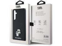 Capa Karl Lagerfeld Saffiano Karl&Choupette Pin para Samsung Galaxy A35 - preta