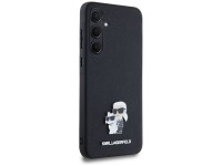 Capa Karl Lagerfeld Saffiano Karl&Choupette Pin para Samsung Galaxy A35 - preta