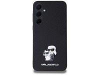 Capa Karl Lagerfeld Saffiano Karl&Choupette Pin para Samsung Galaxy A35 - preta