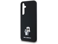 Funda de silicona Karl&Choupette con pin met�lico de Karl Lagerfeld para Samsung Galaxy A35 - negra
