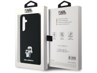 Funda de silicona Karl&Choupette con pin met�lico de Karl Lagerfeld para Samsung Galaxy A35 - negra