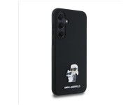 Funda de silicona Karl&Choupette con pin met�lico de Karl Lagerfeld para Samsung Galaxy A35 - negra