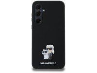 Funda de silicona Karl&Choupette con pin met�lico de Karl Lagerfeld para Samsung Galaxy A35 - negra