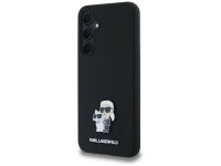 Funda de silicona Karl&Choupette con pin met�lico de Karl Lagerfeld para Samsung Galaxy A35 - negra