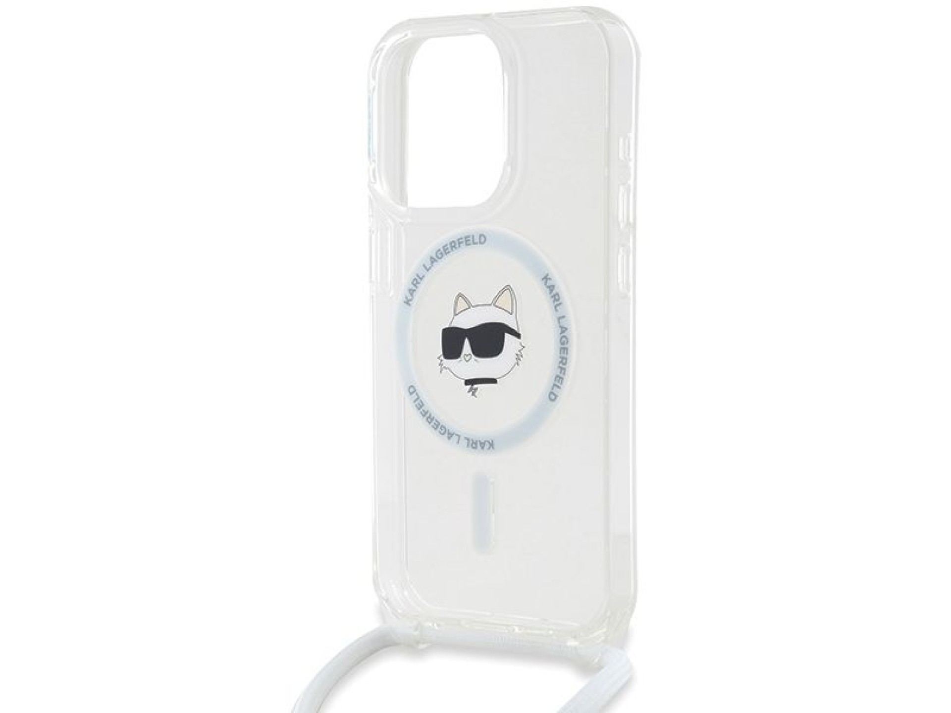 Capa MagSafe Karl Lagerfeld IML Choupette Head & Cord para iPhone 13 Pro Max - transparente
