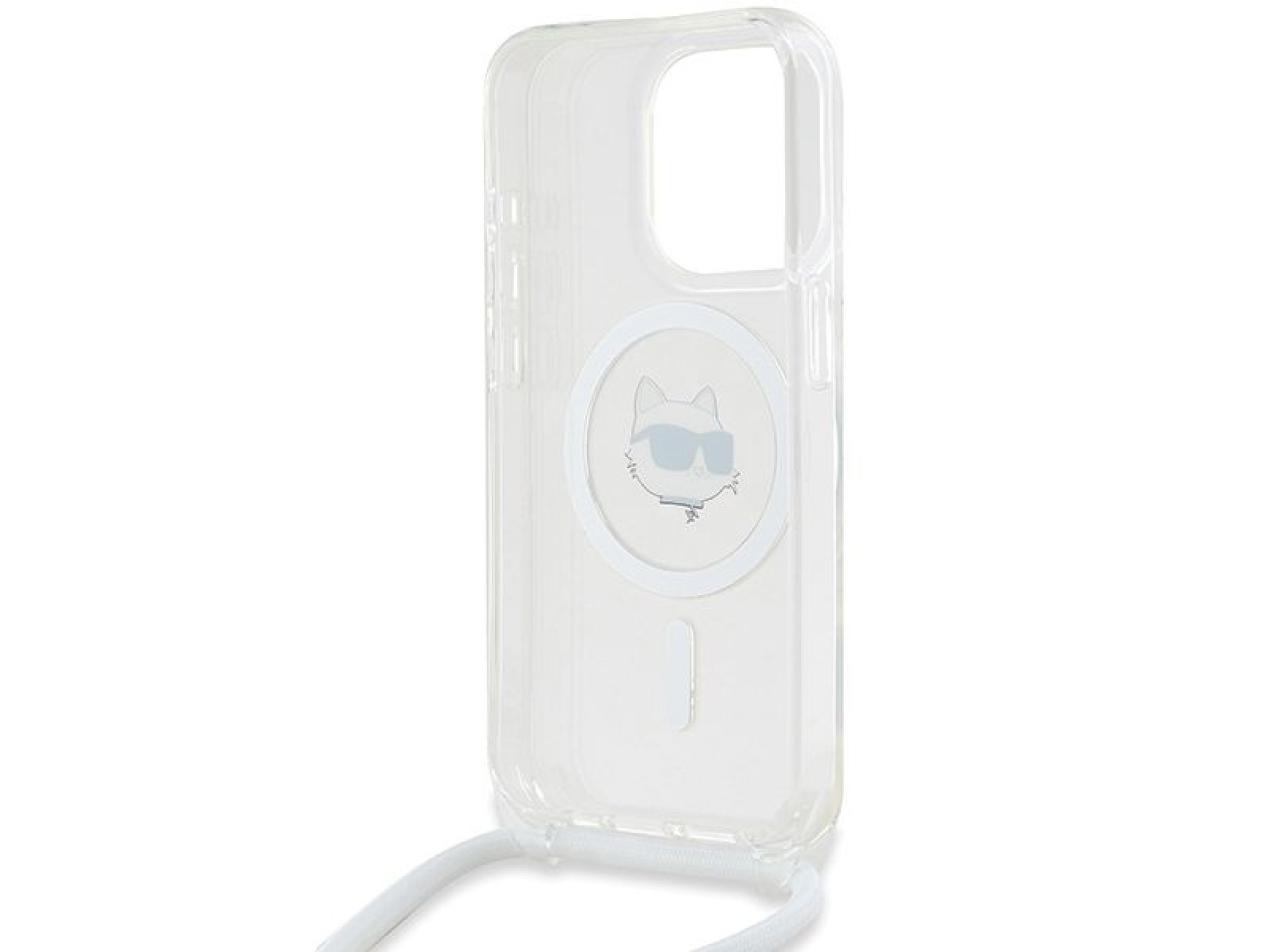 Capa MagSafe Karl Lagerfeld IML Choupette Head & Cord para iPhone 14 Pro - transparente
