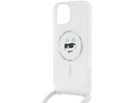 Funda Karl Lagerfeld IML Choupette Head & Cord MagSafe para iPhone 13 / 14 / 15 - transparente Funda Karl Lagerfeld IML Choupette Head & Cord MagSafe para iPhone 13 / 14 / 15 - transparente