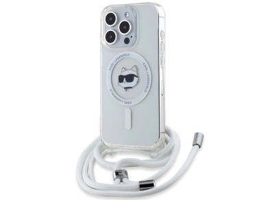 Capa MagSafe Karl Lagerfeld IML Choupette Head & Cord para iPhone 13 Pro Max - transparente