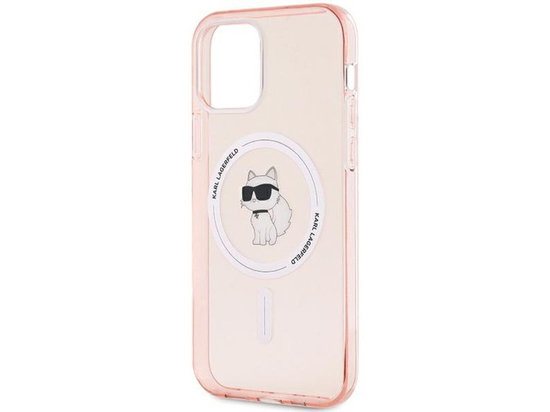 Funda Karl Lagerfeld IML Choupette MagSafe para iPhone 12/12 Pro - rosa