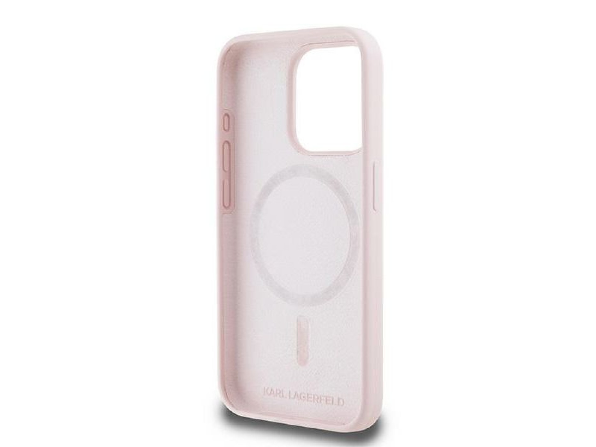 Karl Lagerfeld Silicone Karl&Choupette MagSafe Case for iPhone 15 Pro - Pink