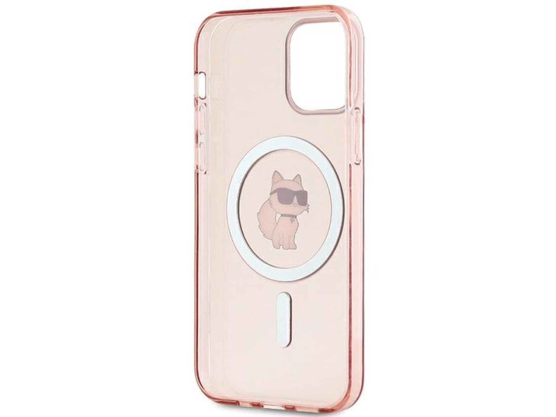 Funda Karl Lagerfeld IML Choupette MagSafe para iPhone 12/12 Pro - rosa