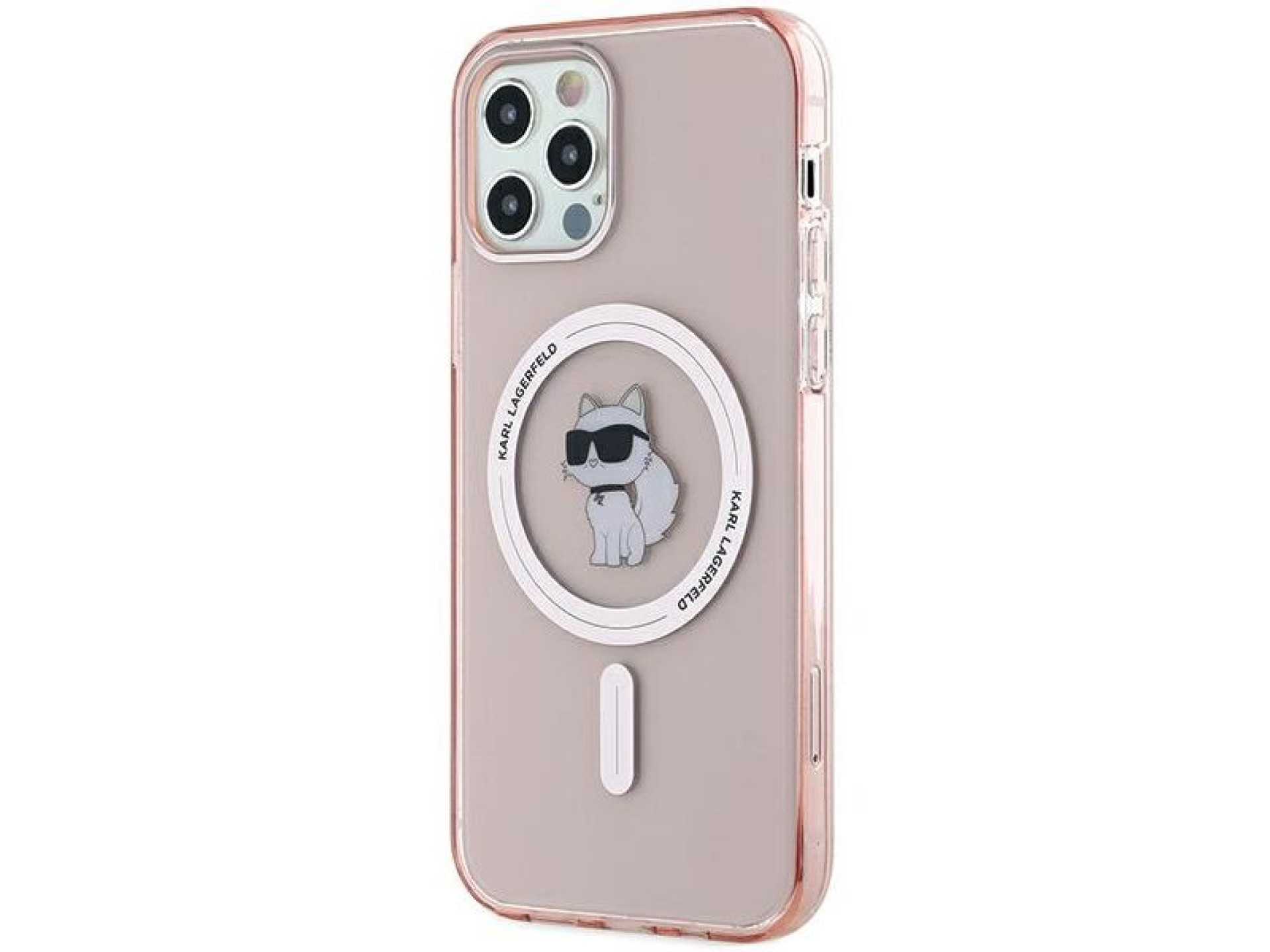 Funda Karl Lagerfeld IML Choupette MagSafe para iPhone 12/12 Pro - rosa