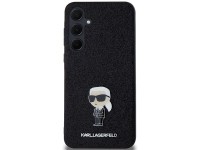 Karl Lagerfeld Fixed Glitter Ikonik Logo Metal Pin case for Samsung Galaxy A55 - black Karl Lagerfeld Fixed Glitter Ikonik Logo Metal Pin case for Samsung Galaxy A55 - black