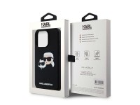 Funda de silicona Karl&Choupette MagSafe de Karl Lagerfeld para iPhone 15 Pro - negra Funda de silicona Karl&Choupette MagSafe de Karl Lagerfeld para iPhone 15 Pro - negra