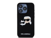 Funda de silicona Karl&Choupette MagSafe de Karl Lagerfeld para iPhone 15 Pro - negra Funda de silicona Karl&Choupette MagSafe de Karl Lagerfeld para iPhone 15 Pro - negra