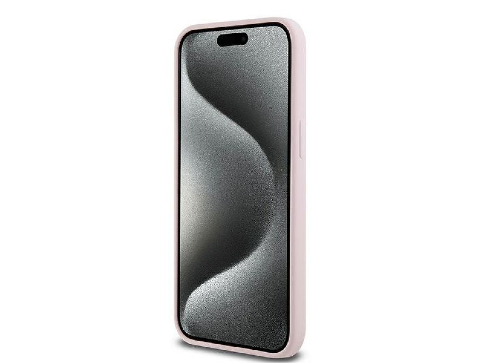 Funda de silicona Karl&Choupette MagSafe de Karl Lagerfeld para iPhone 15 Pro - Rosa