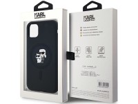 Funda de silicona Karl&Choupette MagSafe de Karl Lagerfeld para iPhone 11 / Xr - negra Funda de silicona Karl&Choupette MagSafe de Karl Lagerfeld para iPhone 11 / Xr - negra