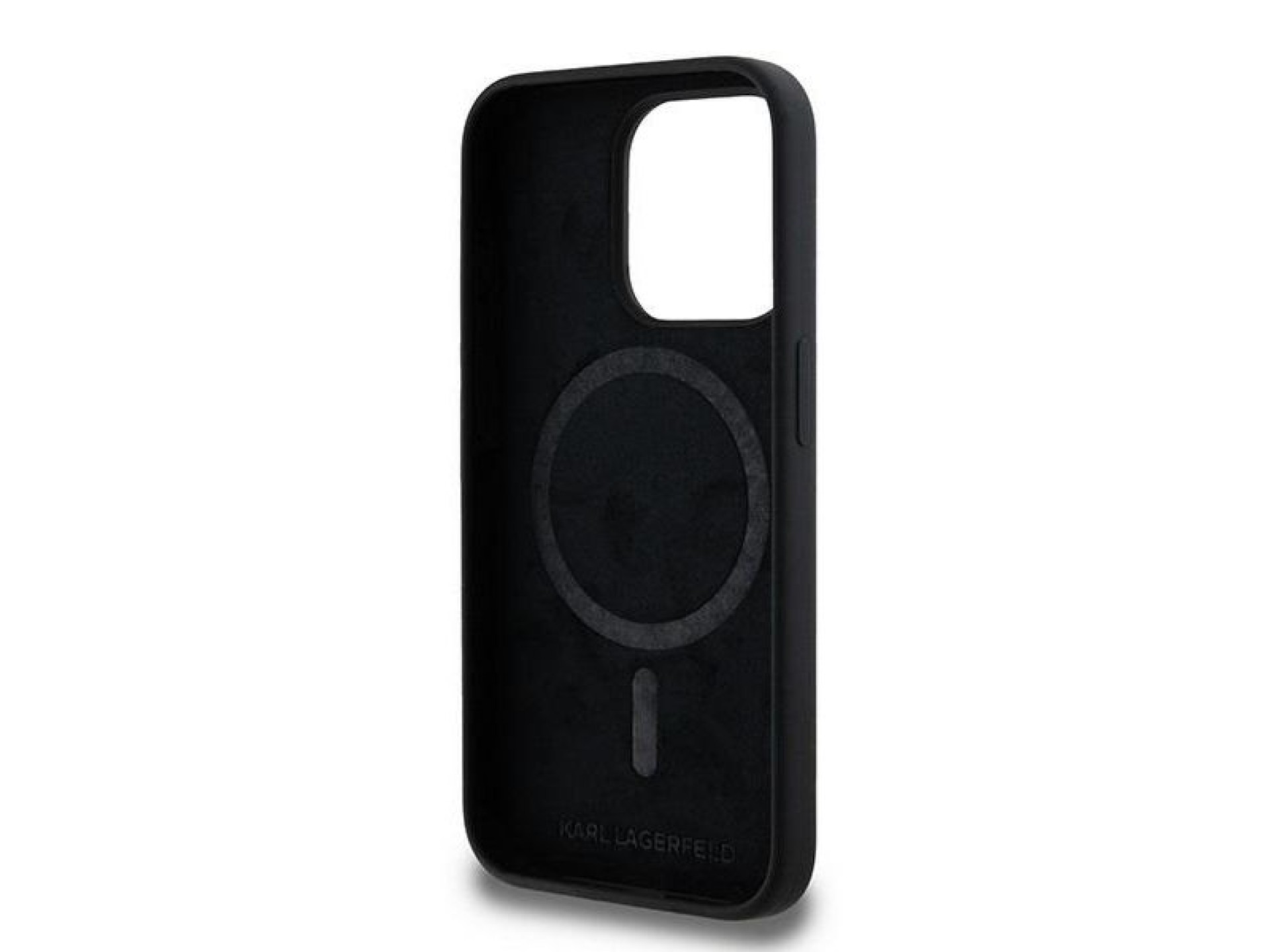 Karl Lagerfeld Silicone Karl&Choupette MagSafe case for iPhone 15 Pro - black