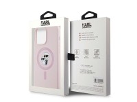 Funda de silicona Karl&Choupette MagSafe de Karl Lagerfeld para iPhone 15 Pro - Rosa Funda de silicona Karl&Choupette MagSafe de Karl Lagerfeld para iPhone 15 Pro - Rosa