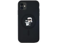 Funda de silicona Karl&Choupette MagSafe de Karl Lagerfeld para iPhone 11 / Xr - negra Funda de silicona Karl&Choupette MagSafe de Karl Lagerfeld para iPhone 11 / Xr - negra