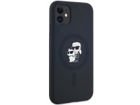 Funda de silicona Karl&Choupette MagSafe de Karl Lagerfeld para iPhone 11 / Xr - negra Funda de silicona Karl&Choupette MagSafe de Karl Lagerfeld para iPhone 11 / Xr - negra